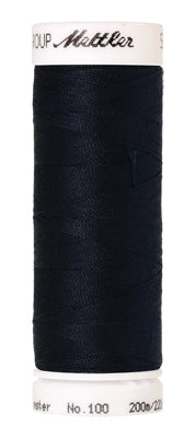 Mettler Seralon 62/2 200m  100% Polyester Blue Black 0810