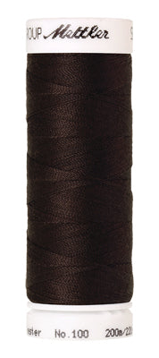 Mettler Seralon 62/2 200m  100% Polyester Very Dark Brown 1002