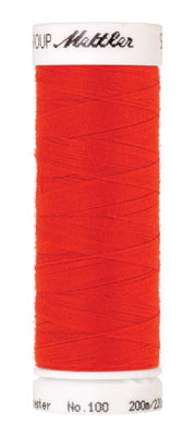 Mettler Seralon 62/2 200m  100% Polyester Vivid Red 2643
