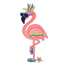 V-Stitch Designs Beach Flamingo 1 - Digital Download