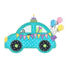 V-Stitch Designs Birthday Cute Car - Digital Download