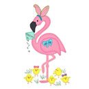 V-Stitch Designs Easter Flamingo  - Digital Download