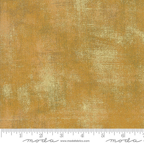 Moda Grunge Metallic Cotton Harvest Gold 522 (0.5m)