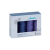 Mettler Gift Pack Denim 70% Polyester 30% Cotton 4 spools - Denim