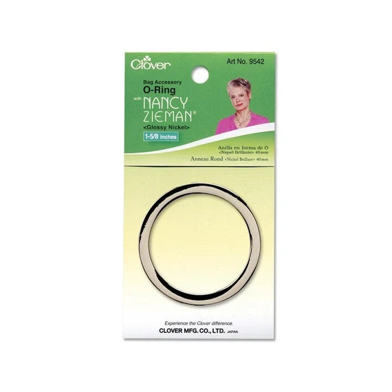 Clover O Rings Glossy Nickel 40mm