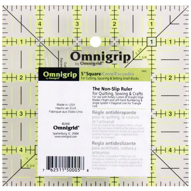 Omnigrip 5" Square Ruler