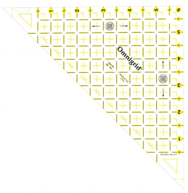 Omnigrid 6" ½ Square Triangle Ruler 96