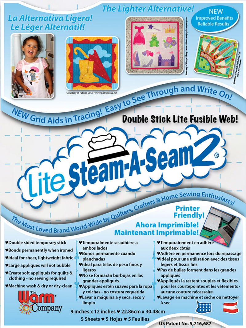Lite Steam A Seam2 (5 Sheets 9" x 12")
