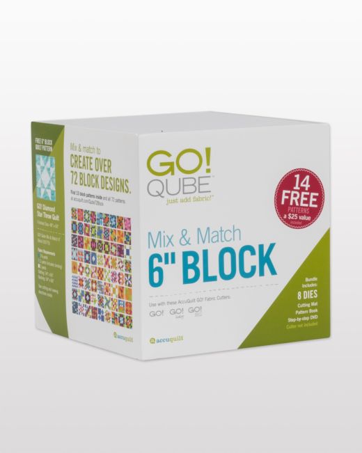  AccuQuilt GO! Qube Mix & Match 6” Block