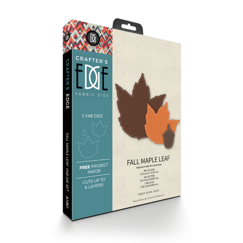 Crafters Edge Fall Maple Leaf Set of 3 Fabric Cutting Dies