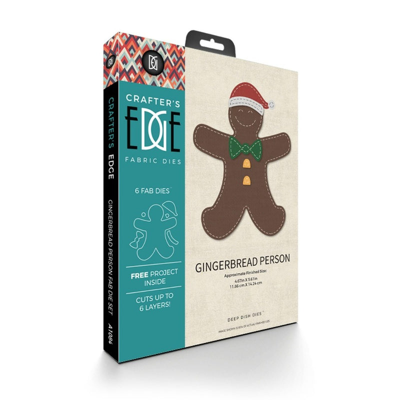 Crafters Edge Gingerbread Person Set of 6 Fabric Cutting Dies