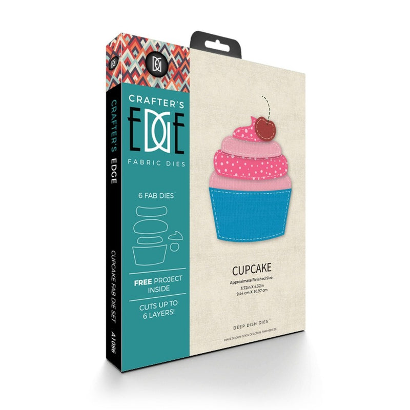 Crafters Edge Cupcake Set of 6 Fabric Cutting Dies