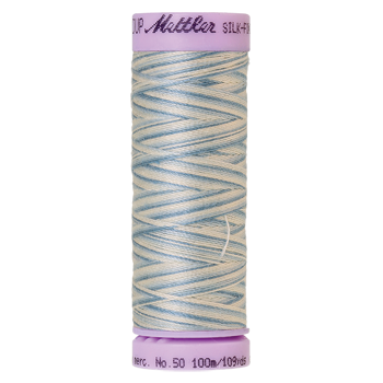 Mettler Cotton Thread Multi 50/3 100m  Tranquil Blue 9810