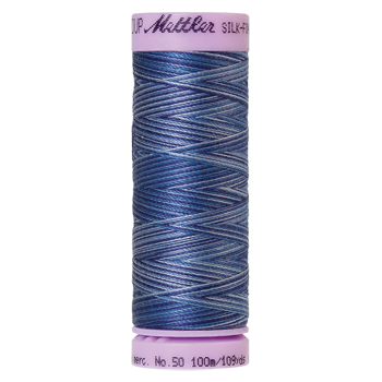 Mettler Cotton Thread Multi 50/3 100m Evening Blue 9812