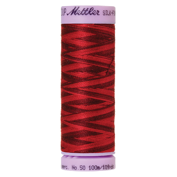 Mettler Cotton Thread Multi 50/3 100m Midnight Garnet9845