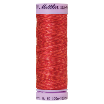 Mettler Cotton Thread Multi 50/3 100m Strawberry 9848