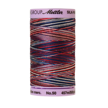 Mettler Cotton Thread Multi 50/3 457m Patriotic 9823