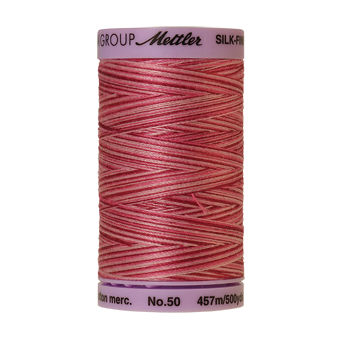 Mettler Cotton Thread Multi 50/3 457m Cranberry Crush 9846