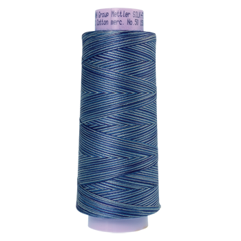 Mettler Cotton Thread Multi 50/2 1372m Evening Blue  9812