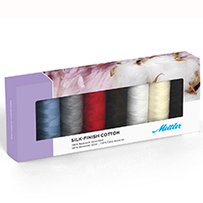 Mettler Gift Pack Silk Finish 50wt 100% Cotton 8 Spools