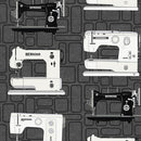 Benartex Bernina Vintage Charcoal | Fabric