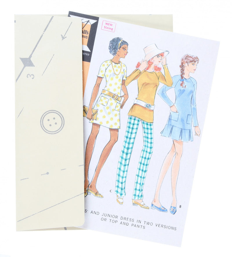 Vintage McCall's Patterns Notecards 4 patterns  Pack of 16