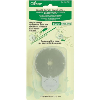 Clover Rotary Blade Refill 60mm Pack of 5