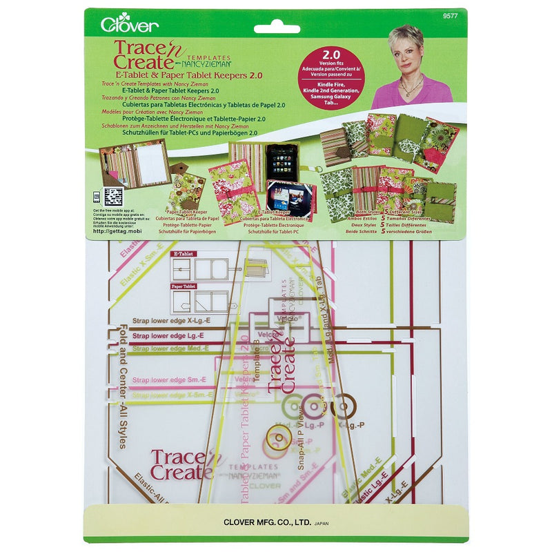 Clover E-Tablet & Paper Tablet Keeper Pattern with Templates