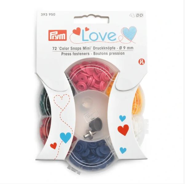 Prym Love Mini Press Fasteners Starter Set 9mm for Stretch Fabrics