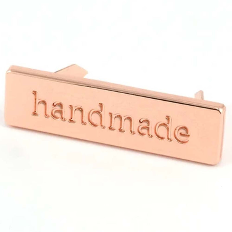 Emmaline Metal Bag Reactangle Label 'Handmade'