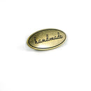 Emmaline Metal Bag Oval Label 'Handmade'