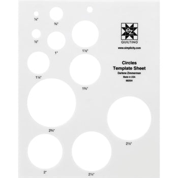 EZW Circles Template Sheet