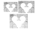 Amanda Murphy ¼" Every Heart 1 Set of 3 Templates