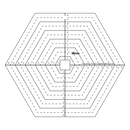 Dime Centre It Quilting Placement Templates