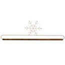 Ackfeld 16" White Snowflake  Hanger With ¼" Dowel