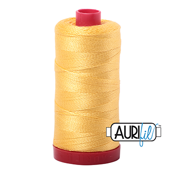 Aurifil Thread 12/2 325m Pale Yellow 1135