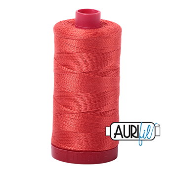 Aurifil Thread 12/2 325m Light Red Orange 2277