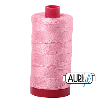 Aurifil Thread 12/2 325m Bright Pink 2425