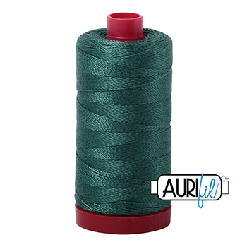 Aurifil Thread 12/2 325m Turf Green 4129