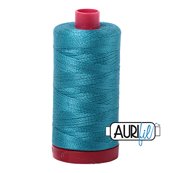 Aurifil Thread 12/2 325m Dark Turquoise 4182