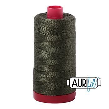 Aurifil Thread 12/2 325m Dark Green 5012