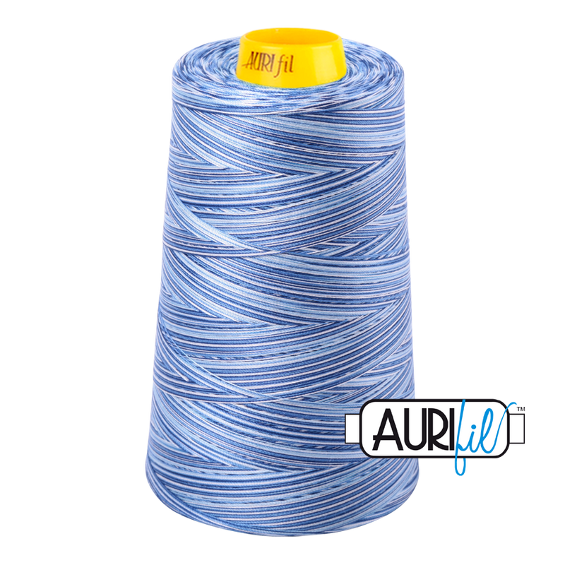 Aurifil Thread Forty3 3000m Variegated Storm at Sea 4655