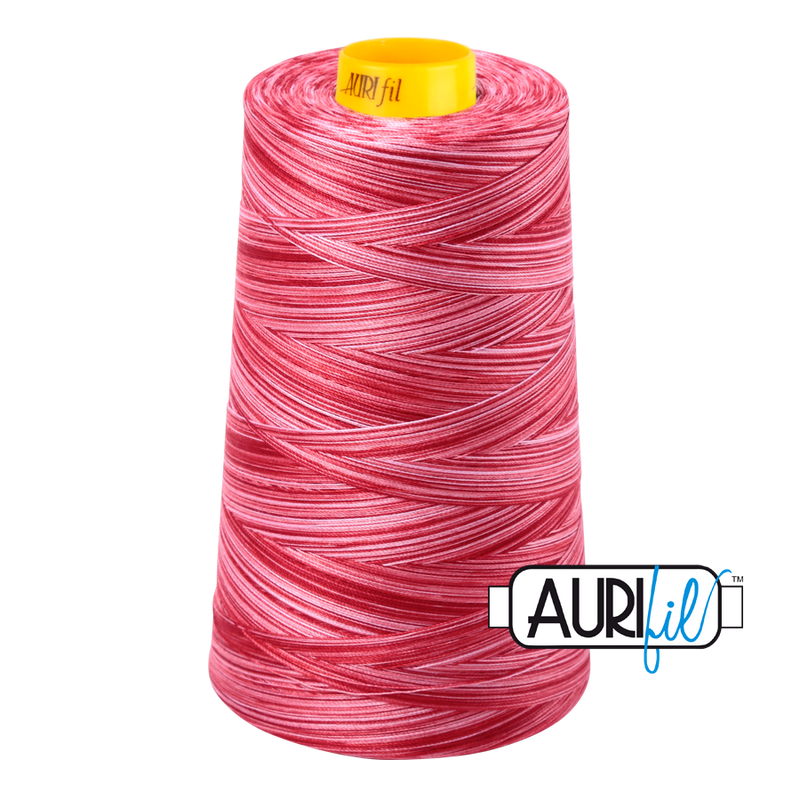 Aurifil Thread Forty3 3000m Variegated Strawberry Parfait 4668