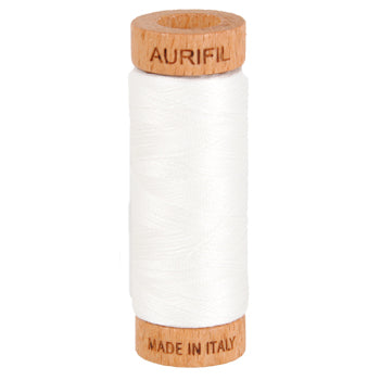 Aurifil Thread 80/2 274m Natural White 2021