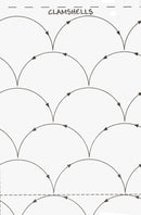 Quilting Made Easy 9½" Clamshells  26' Roll