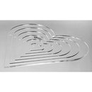 Quilter's Rule ¼" Nested Hearts 2" - 12"  (Set of 6)