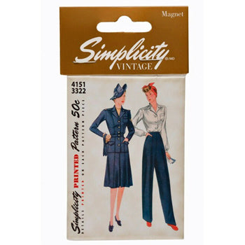 Simplicity Vintage Magnet Pattern 4151 & 3322