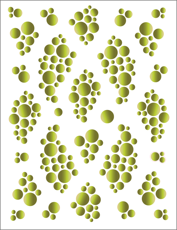 Urban Elementz Decorative Machine Stickers - Bubbles Green