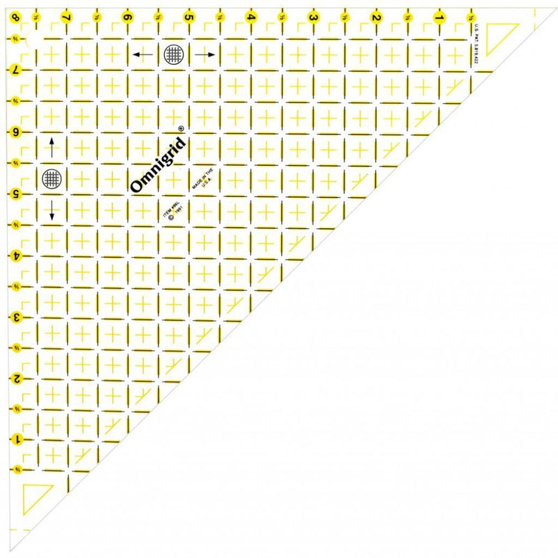 Omnigrid 8" ½ Square Triangle Ruler 96L