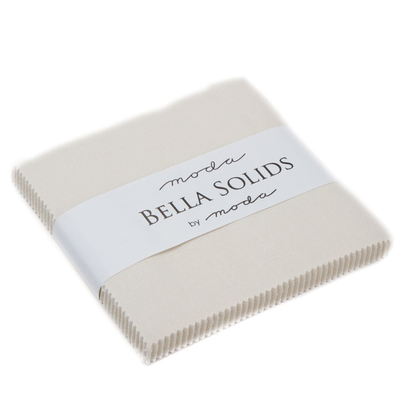 Moda Charm Squares Bella Solids Eggshell 281